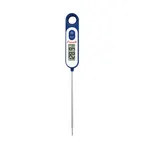 image of Carlisle THDGLSBL Digital Pocket Thermometer, 5.6" Probe, -58°F to 572°F, Stainless Steel, Blue