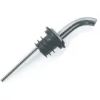 image of Carlisle WPM4538 Pour-Rite Liquor Pourer, Free-Flow Angled Spout, Chrome-Plated Black, SAN, 2.0in