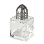 image of Concasse MCACCSAL05 Glass Salt Pepper Shaker, 0.5 oz Capacity, Square Single Shaker, Clear Glass