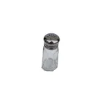 image of Concasse MCACCSAL1 Glass Salt Shaker, 1 oz Capacity, Paneled Design, Mushroom Top, Single Serve