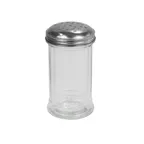 image of Concasse MCACCSAL12 Salt Dispenser, 12 oz Single Shaker with Round Lid, Glass Jar