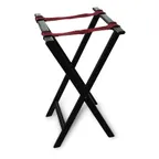 image of Concasse MCACCTIJM 36" Wooden Tray Stand - Sturdy Height, Natural Wood Finish for Waitstaff Service
