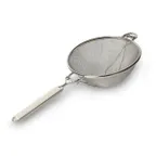 image of Concasse MCC010REF Double Mesh Strainer, 10" Bowl Size, Tin Plated, Stainless Steel