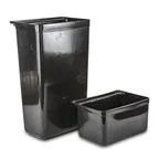 image of Concasse MCC95007 Cart Dish Rack Box, Black Plastic 1-Compartment, Storage Tub for Dinnerware Transport