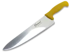 image of Concasse MCCCHEF12AM Chef Knife – 12" Blade, Yellow Plastic Handle, Steel Construction