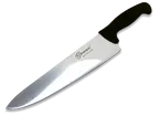 image of Concasse MCCCHEF12N Chef Knife – 12" Steel Blade, Black Plastic Handle, Professional Kitchen Cutlery