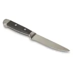 image of Concasse MCCFM05 Steak Knife, 5" Blade, Stainless Steel, Black Plastic Handle