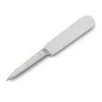 image of Concasse MCCMON03R Paring Knife, 3" Blade, White Handle, Stainless Steel, Stamped, Clip Point