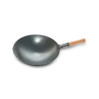 image of Concasse MCCOWOK03 Wok Pan, 14" x 4", Carbon Steel, Stainless Steel Handle