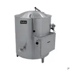 image of AccuTemp ALHEC-40 2/3 Jacket Stationary Electric Kettle w/ 40 Gallon Capacity, Floor Mounted