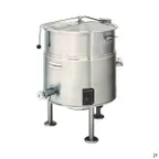 image of Cleveland KEL25 25 Gallon Floor Stationary 2/3 Steam Jacketed Electric Kettle w/ Open Tri-Leg Base