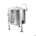 image of Cleveland KEL40SH 40 Gallon Floor Stationary Full Steam Jacketed Electric Kettle w/ Tri-Leg Base