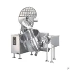 image of Cleveland MKGL80T 80 Gallon Floor Tilting 2/3 Steam Jacketed Gas Kettle, Double Console,190.000 BTU