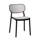 image of G & A 214 Kiama Side Chair - Stackable Outdoor Seating, Resin Frame, Mesh Seat & Back, Indoor/Outdoor Use