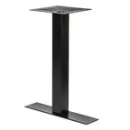 image of G & A GBH0522 Restaurant Table Base, 5" x 22" Spread, 2-1/4" Column, Bar Height, Indoor/Outdoor, Adjustable Glides, Steel, Black Powder Coat Finish