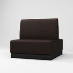image of G & A QSM-D-CUSTOM Modular Double Restaurant Booth, 48"W x 51"D x 42"H, Upholstered Seat & Back, Upholstered Frame Finish