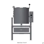 image of Legion TEH-5F 5 Gallon Floor Tilting Full Steam Jacketed Electric Kettle w/ Quad-Leg Base