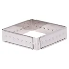 image of Louis Tellier 896470 Adjustable Square Pastry Ring, 11" Cake Frame, 10"-12" Cut Size, Stainless Steel