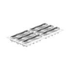 image of Louis Tellier CURVETWIST90 Twist Mold, 3.04 oz., 5.11"W x 1.29"D x 1.18"H Silicone Uncoated Cutter