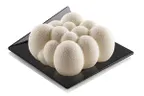 image of Louis Tellier PLASTICSQBKTRAY - Square Plastic Tray, 3" Short Side, 3.25" Dia., Black Non-Slip