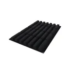 image of Louis Tellier SQ083 Stripe Éclair Mold, 5.1" x 1.1" H 3.21 Oz., Silicone Uncoated Baking Pastry Mold