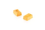 image of Louis Tellier SQ089 Rectangle Savarin Mold, 3.04 oz, 3" x 2" x 1.1" H, Silicone Uncoated