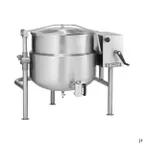 image of Vulcan K20DLT 20 Gallon Floor Tilting 2/3 Steam Jacketed Direct Steam Kettle w/ Tri-Leg Base