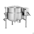 image of Vulcan K60DLT 60 Gallon Floor Tilting 2/3 Steam Jacketed Direct Steam Kettle w/ Tri-Leg Base