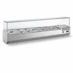 image of Ampto MPP-2TP Refrigerated Top Rail Ingredient Display Case, 63" Long