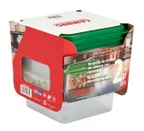 image of Cambro 2SFSPPRP3190 2-Quart Translucent Square Food Storage Container & Lid Set, Plastic, 6/Pack