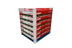 image of Cambro 2SFSPPRP3PL190 2-Quart Translucent Square Plastic Food Storage Container - 6/Set