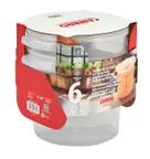 image of Cambro RFS6PPRP2190 6-Quart Translucent Round Plastic Food Storage Container and Lid Combo Set, 4/Set