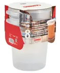 image of Cambro RFS8PPRP2190 Food Storage Set – 8‑Quart Round Translucent Plastic, 2×8qt + 2×6qt, 4/Set