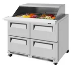 image of Turbo Air TST-48SD-18-D4-FB-N-SL Mega Top Sandwich / Salad Unit Refrigerated Counter