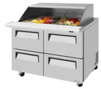 image of Turbo Air TST-48SD-18-D4-N-SL Mega Top Sandwich / Salad Unit Refrigerated Counter