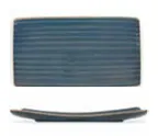 image of Ariane Porcelain AARARNA87011001 Color‑Reactive Sapphire China Platter 11 4/5" x 6" – 6/Case