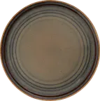 image of Ariane Porcelain AARARNC94011017 Plate, 6 2/3" Coupe Rim, Olive Darb Matt - 12/Case