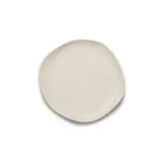 image of Ariane Porcelain AERARN508011016 China Flat Plate 6-2/7" Round, Linen Dots, Porcelain – 12/Case