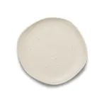 image of Ariane Porcelain AERARN508011027 China Plate, 10 5/8" Flat, Linen Dotts, Porcelain - 6/Case