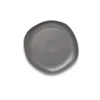 image of Ariane Porcelain AERARN510011016 - Charcoal Gray Dotts China Plate, 6 2/7" Round Porcelain, 12/Case