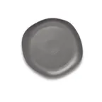 image of Ariane Porcelain AERARN510011021 Charcoal Gray Dotts 8 1/4" Porcelain China Plate Set - 12/Case