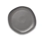 image of Ariane Porcelain AERARN510011025 China Plate, 9 5/6" (25 Cm), Gray Dotts, Porcelain - 6/Case