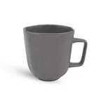 image of Ariane Porcelain AERARN510054035 China Mug, 11 5/6 Oz, Charcoal Gray Dots, Non-Stackable - 6/Case