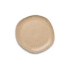 image of Ariane Porcelain AERARN512011027 China Plate, 10 5/8" Flat, Dark Sand Dotts, Porcelain - 6/Case