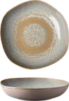image of Ariane Porcelain AERARNC98012019 Plate, 7.5" Mohenjodaro Inside, Sage Outside, Porcelain - 6/Case