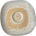 image of Ariane Porcelain AERARNC98014013 Saucer, 5.1" (13 cm) Mohenjodaro Inside, Sage Outside - 12/Case