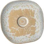 image of Ariane AERARNC98014015 Earth Saucer, 6" (15 cm) Porcelain, Inside Mohenjodaro, Outside Sage, 12/Case