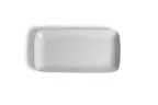 image of Ariane Porcelain AGNARN000011028 Rectangle China Plate, 11" x 5 1/2", Ivory, Porcelain - 6/Case