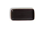 image of Ariane Porcelain AGNARN263011028 Rectangular Plate, 11" x 5 1/2", Twister Mokka Porcelain - 6/Case