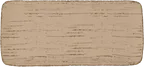 image of Ariane Porcelain AGNARN428011036 Rectangular Plate, 14 1/6" x 6 1/2", Tornado Sand Porcelain -6/Case